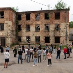 budova archy + náměstíčko